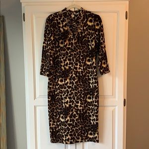 NWT Sexy Leopard Lace Detail Dress